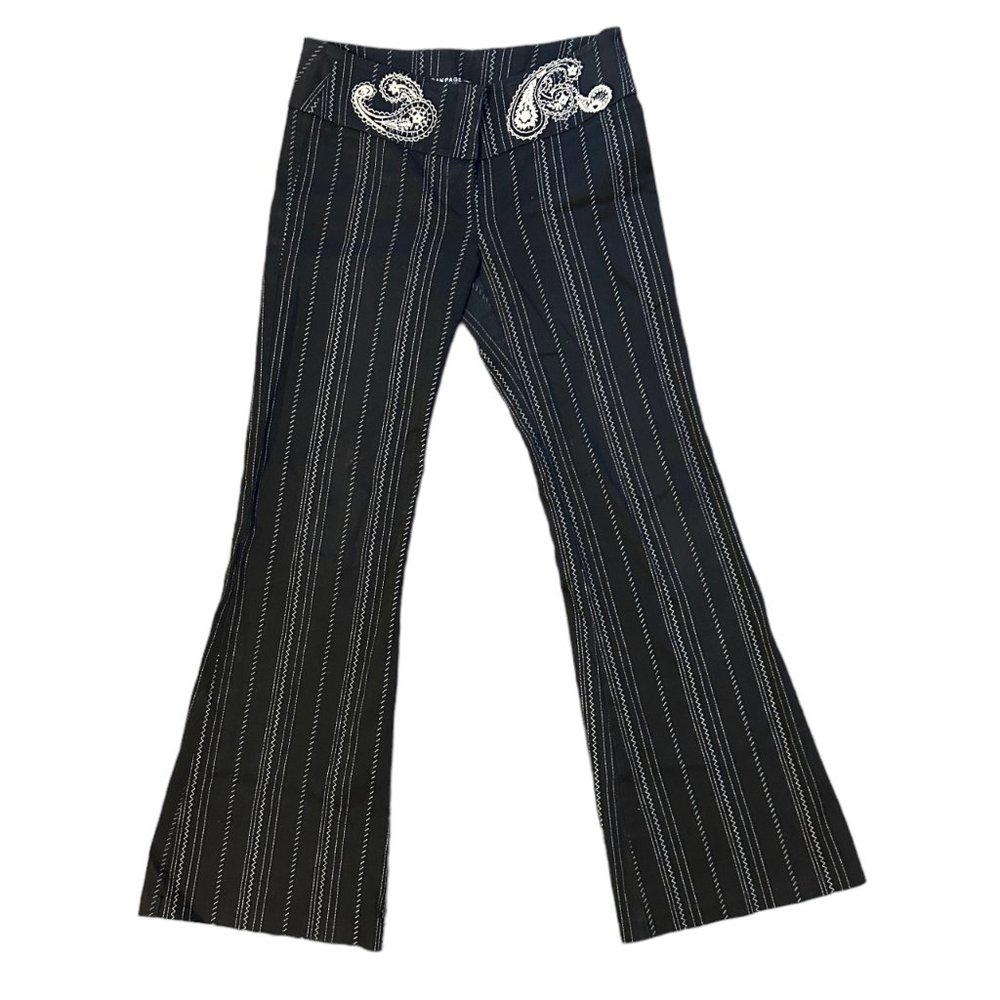 Rampage Paisley Vintage 90s Y2K Pinstriped Low Rise y2k Flares